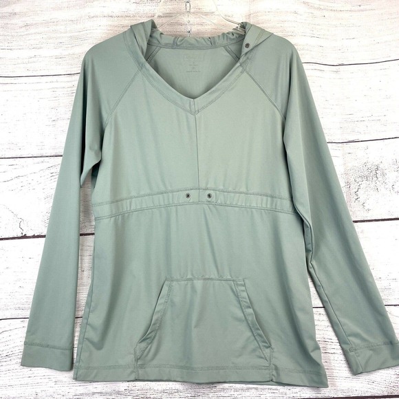 Athleta Tops - ATHLETA Green Hoodie Top Shirt Pullover Long Sleeve Size M